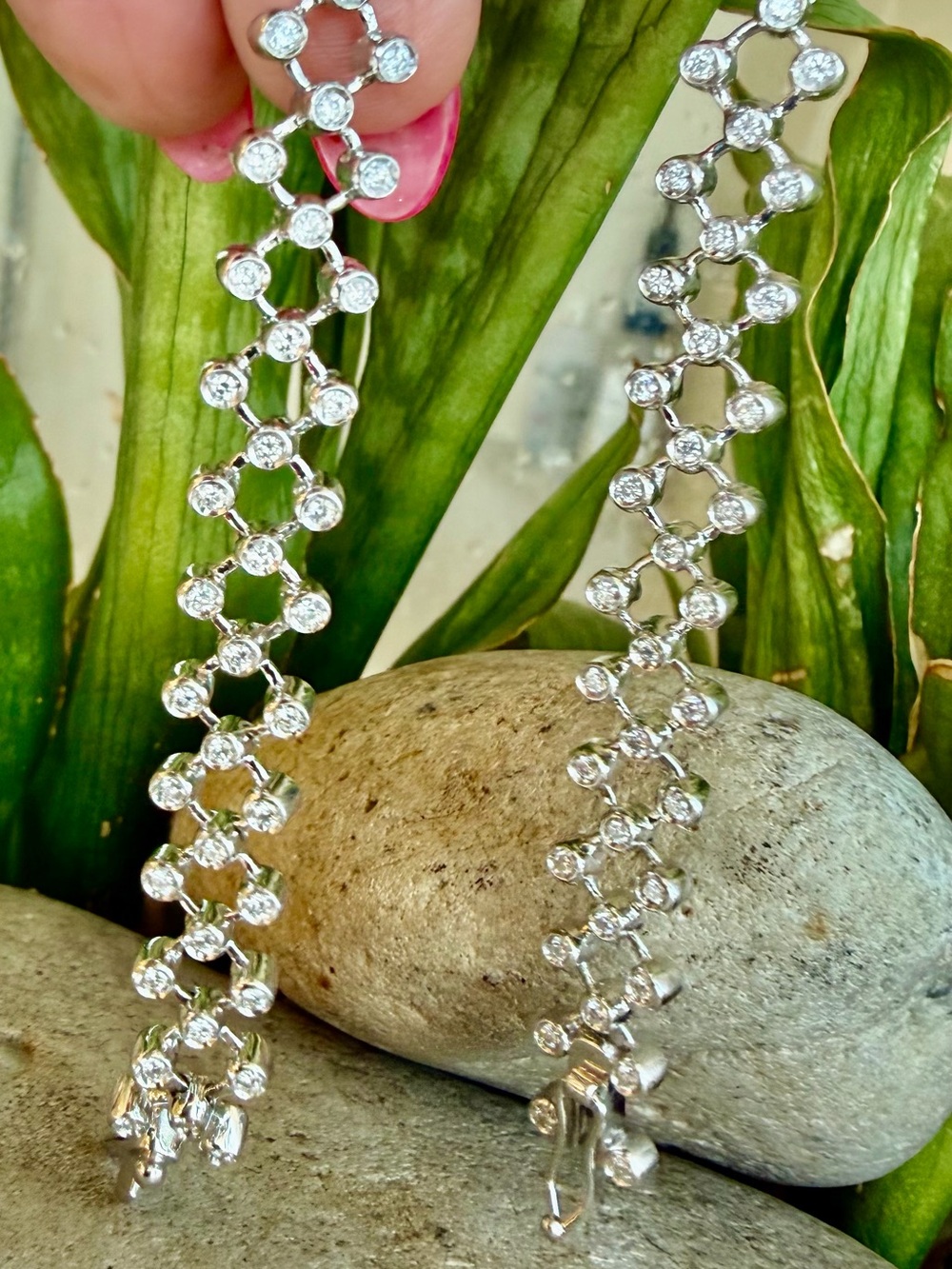 18 karat gold, and diamond bracelet